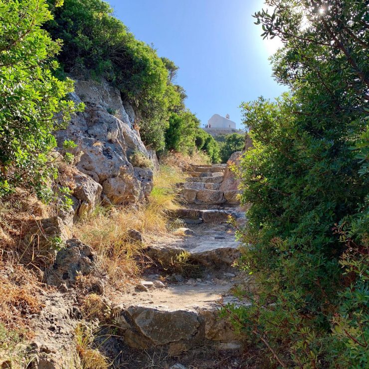Steps to church Galissas Syros