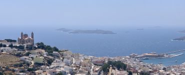 View of bay Ermoupoli Syros