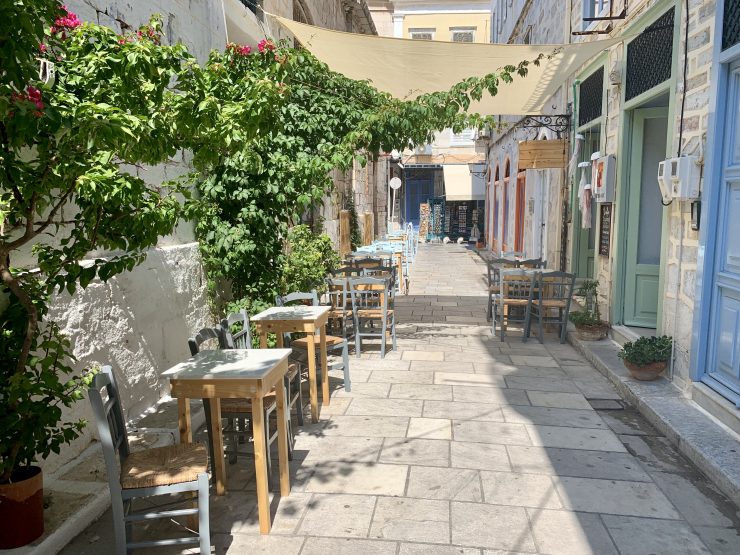 Street in Ermoupoli Syros